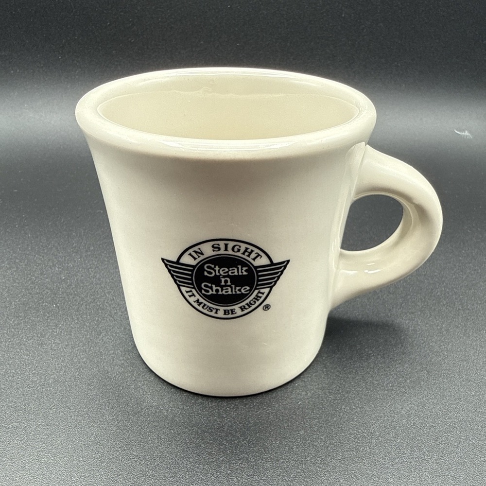 Vintage Homer Laughlin Steak n Shake Diner Restaurant Coffee Cup Mug